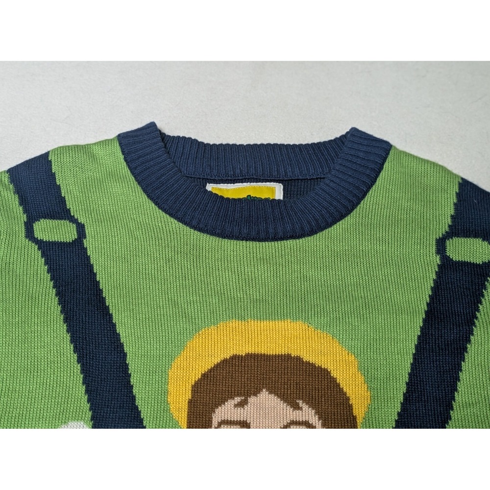 Tipsy Elves Sweater Mens XL Green Sweet Baby Jesus Ugly Christmas Easter - Picture 4 of 12